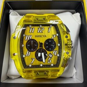 Invicta S1 Rally Kinesia Anatomic Men’s Watch 47mm Yellow 45482